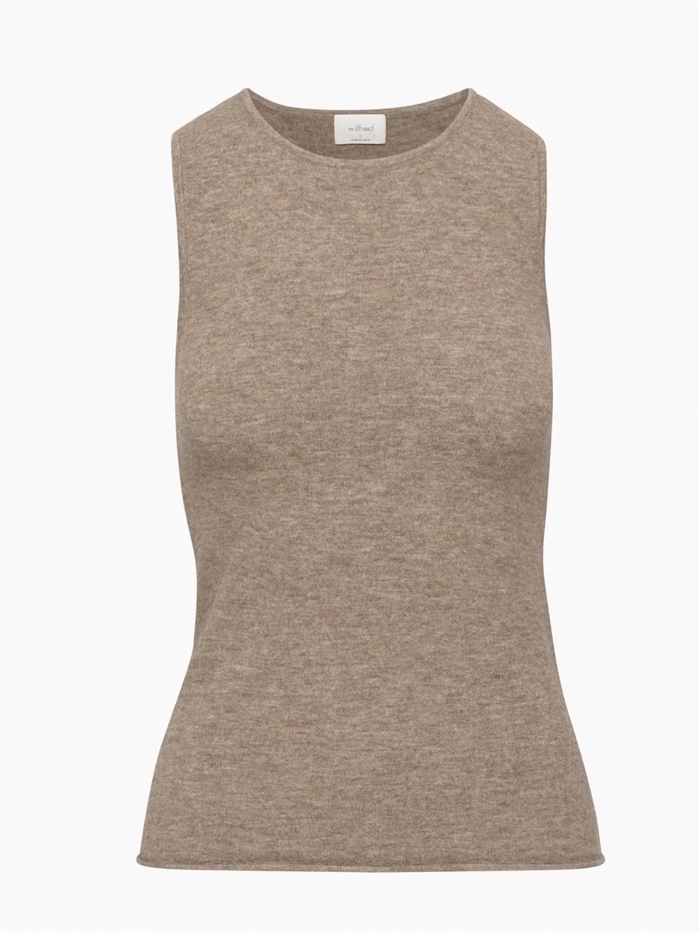 Wilfred Sleeveless Crewneck Tank Top - Taupe